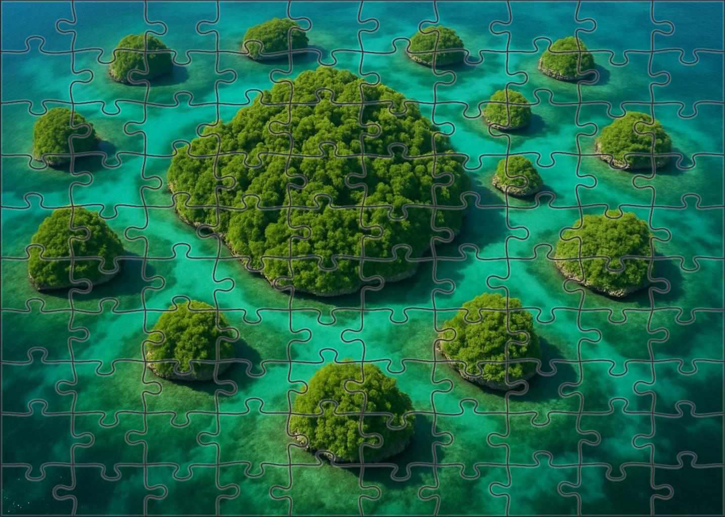 Emerald Archipelago Haven Unique Puzzle Design