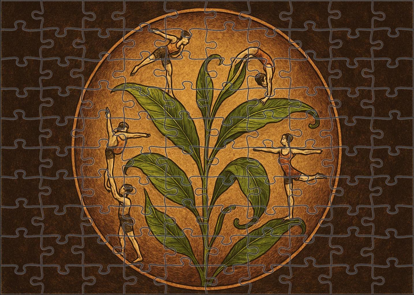 Whimsical Tea Leaf Circus 300 Piece Puzzle