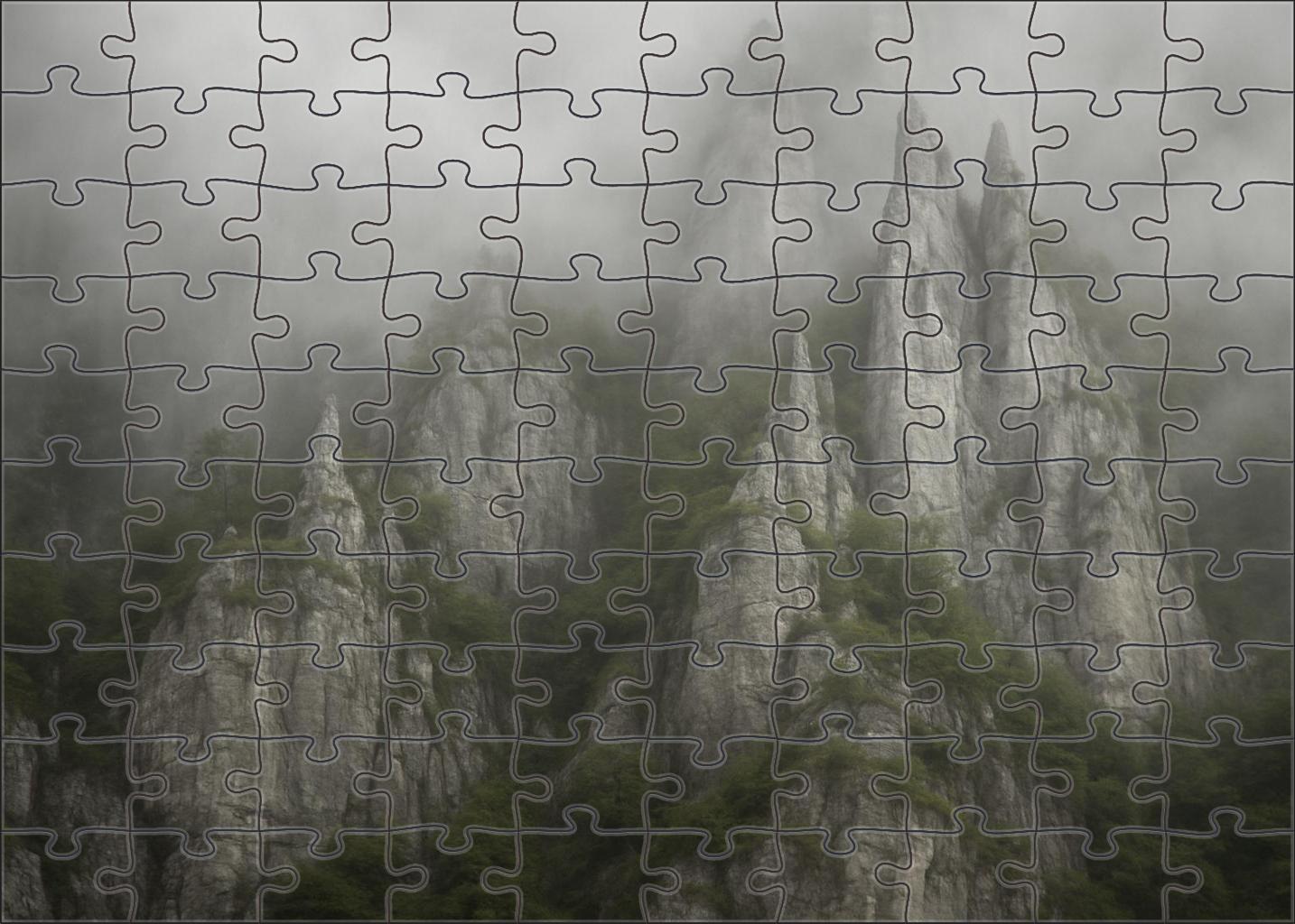 Shadowed Limestone Escarpment 200 Piece Puzzle