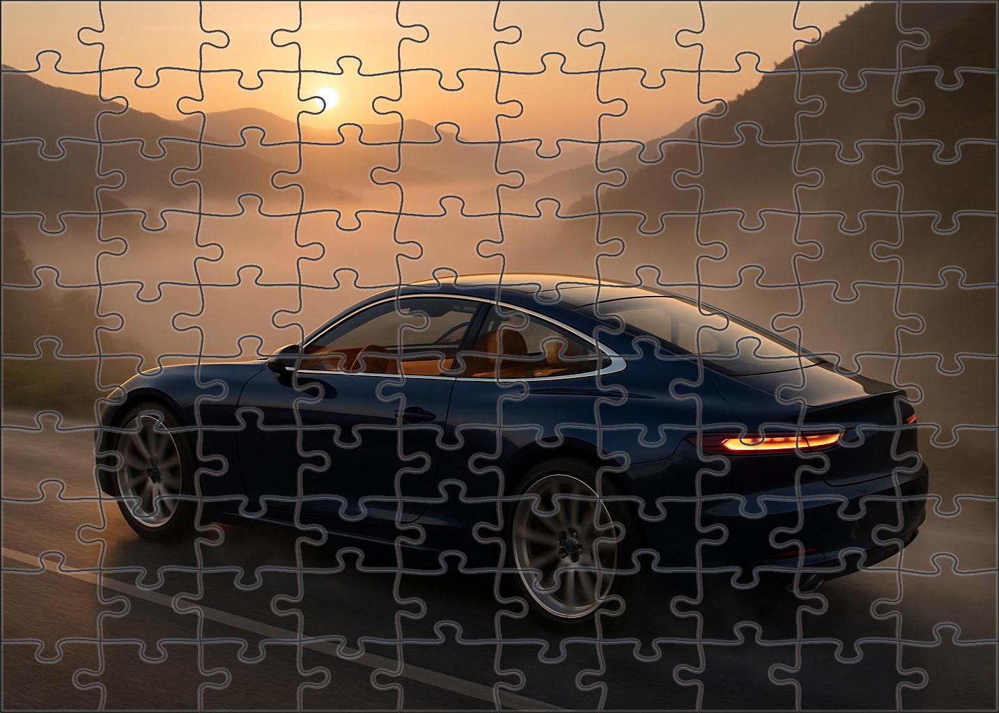 Celestia Veloce Electric Hyper Grand Tourer Custom Jigsaw Puzzle