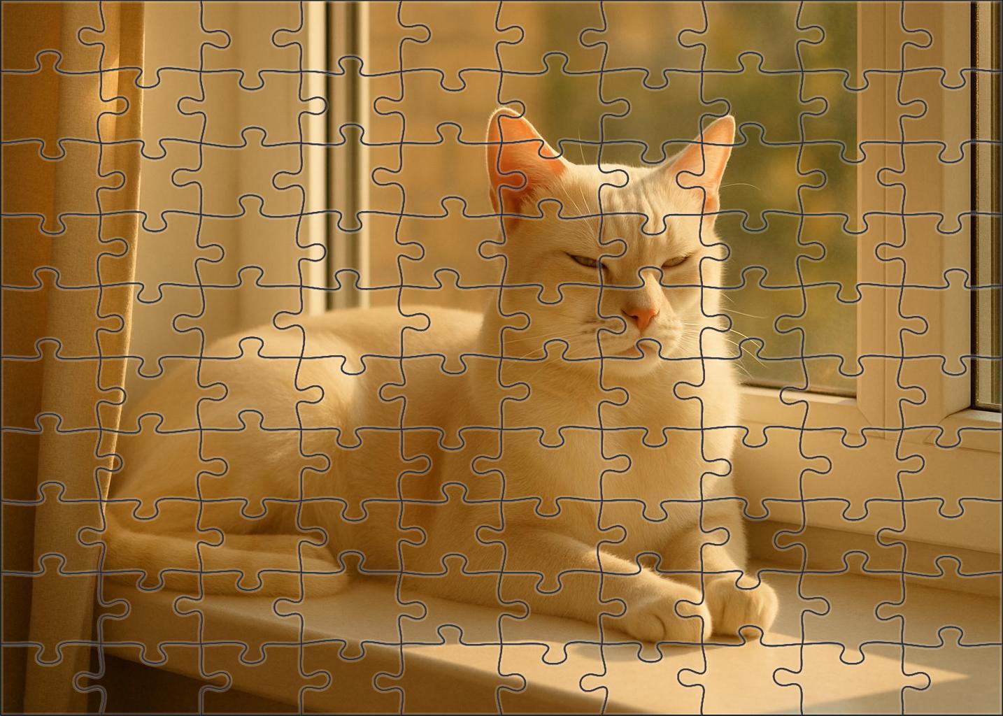 Ivory Whisper Creamy White Shortcoat With Gentle Soul Unique Puzzle Design