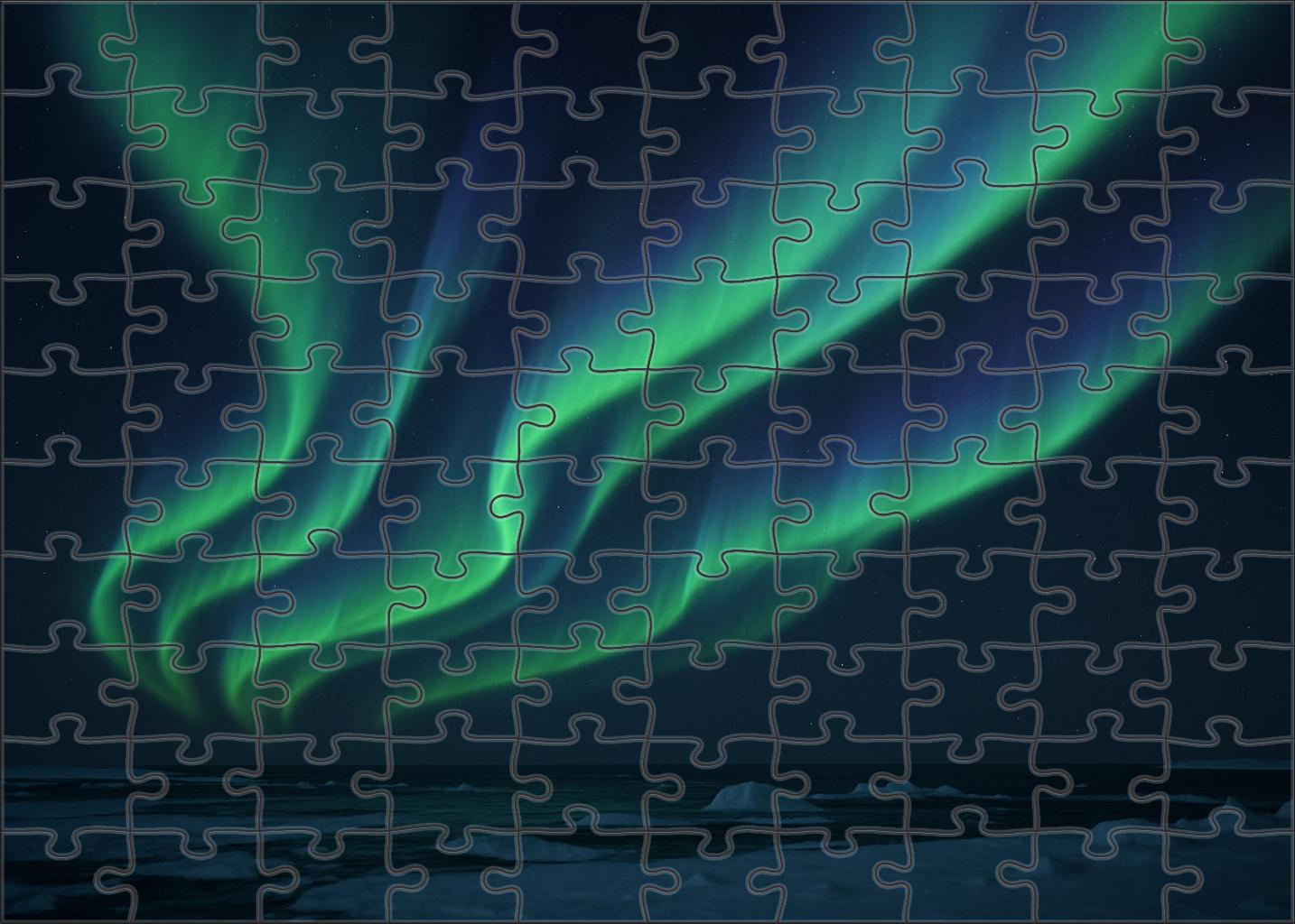 Aurora Boreal Streamers 1000 Piece Puzzle