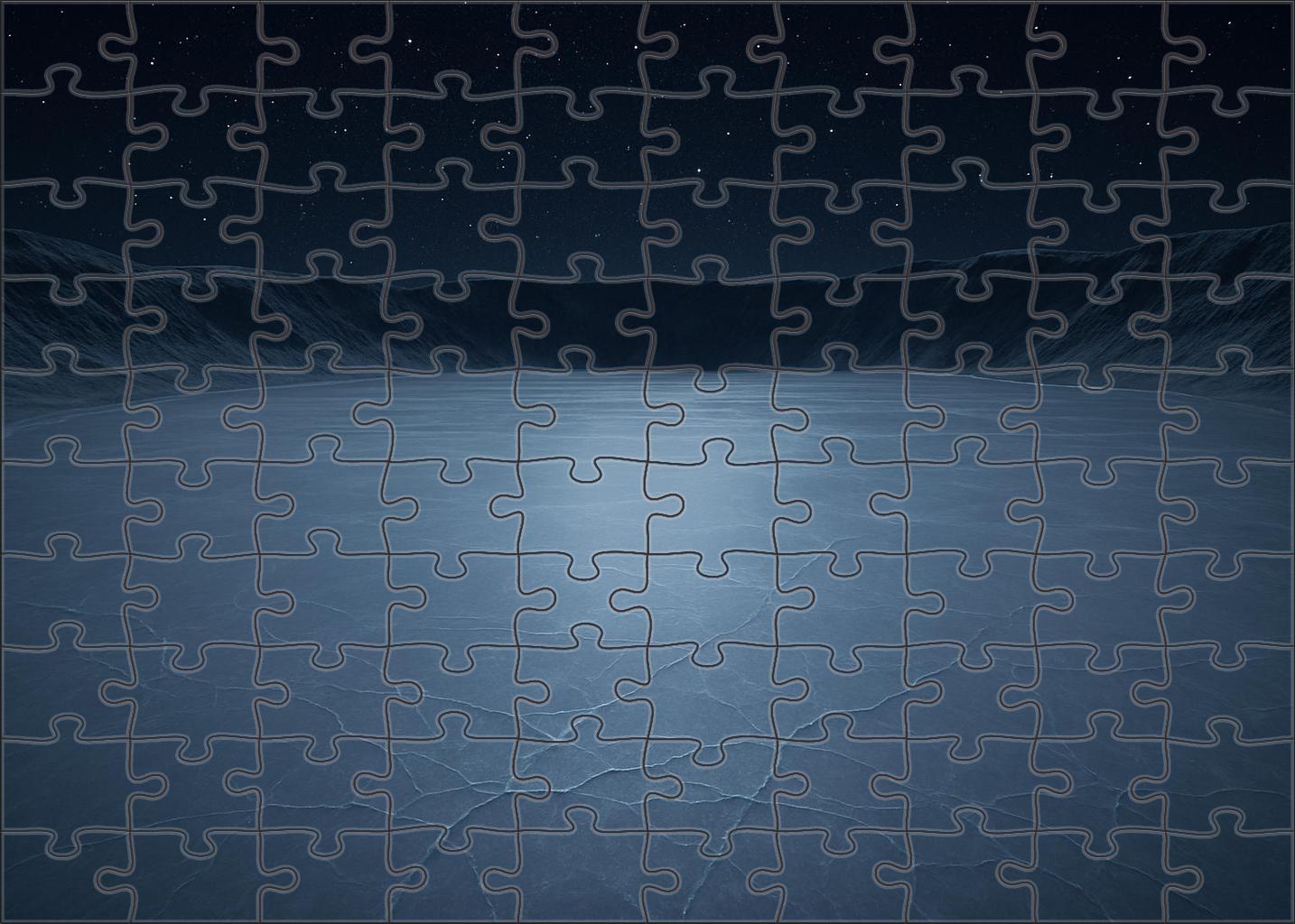 Icy Crater Mirror 20 Piece Puzzle