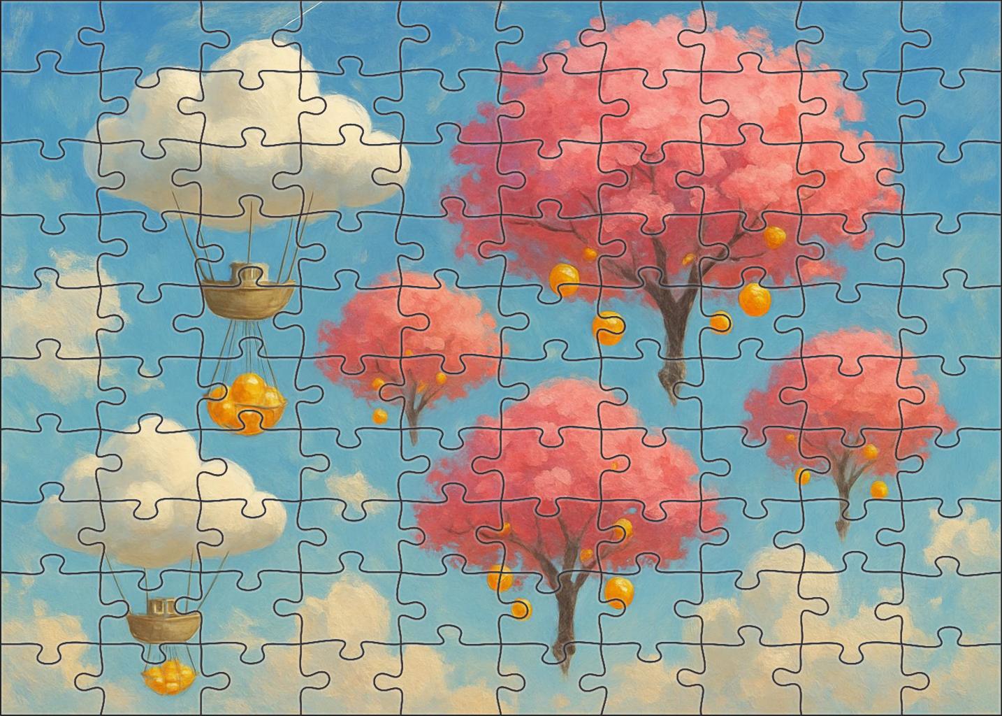 The Cloudship Harvest 50 Piece Puzzle