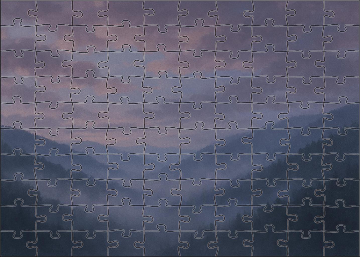Mist-hued Valley Twilight 50 Piece Puzzle