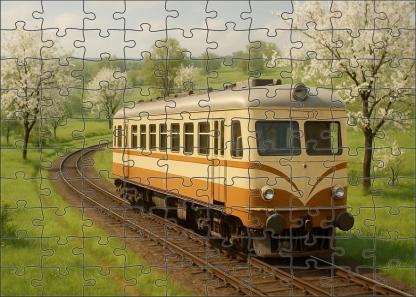 Amber Heritage Diesel Railcar 20 Piece Puzzle