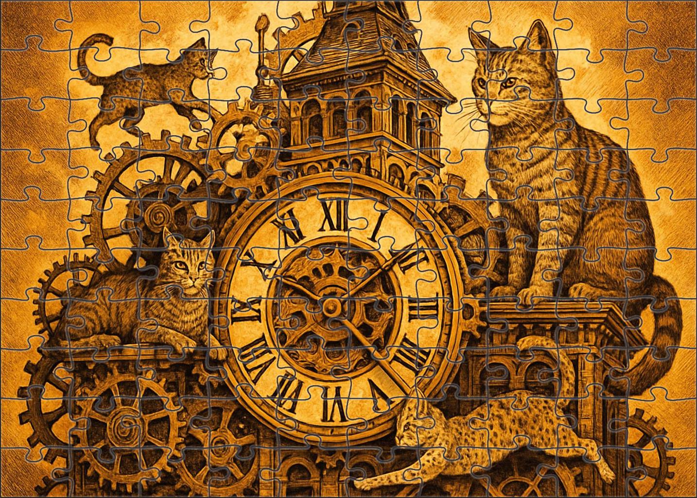 Clocktower Cat Kingdom Puzzle Challenge