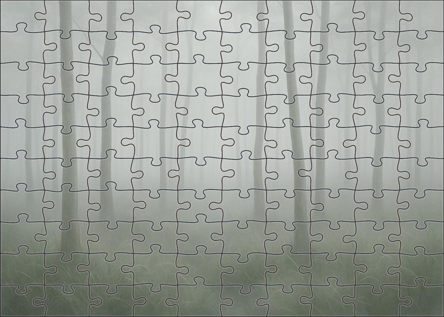 Silver Mist Glade Large Format Puzzle