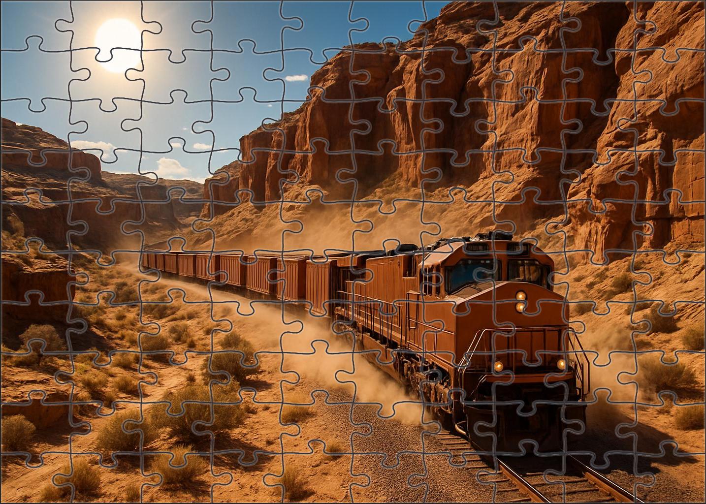 Copper Canyon Freight Hauler Large Format Puzzle