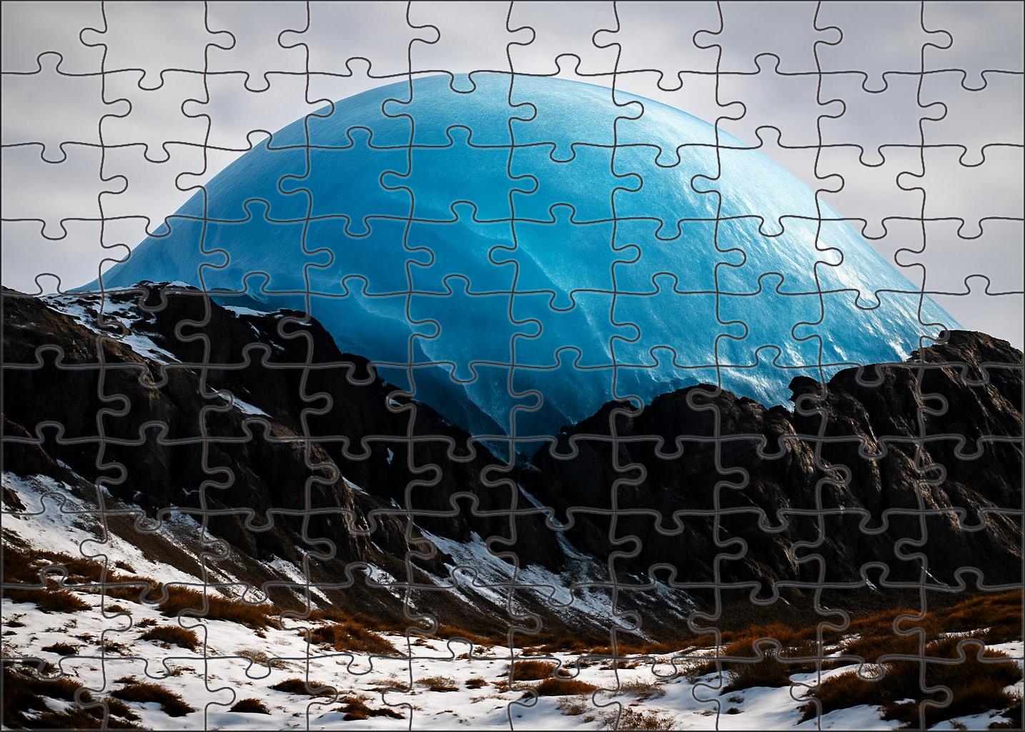 Sapphire Ice Dome 500 Piece Puzzle
