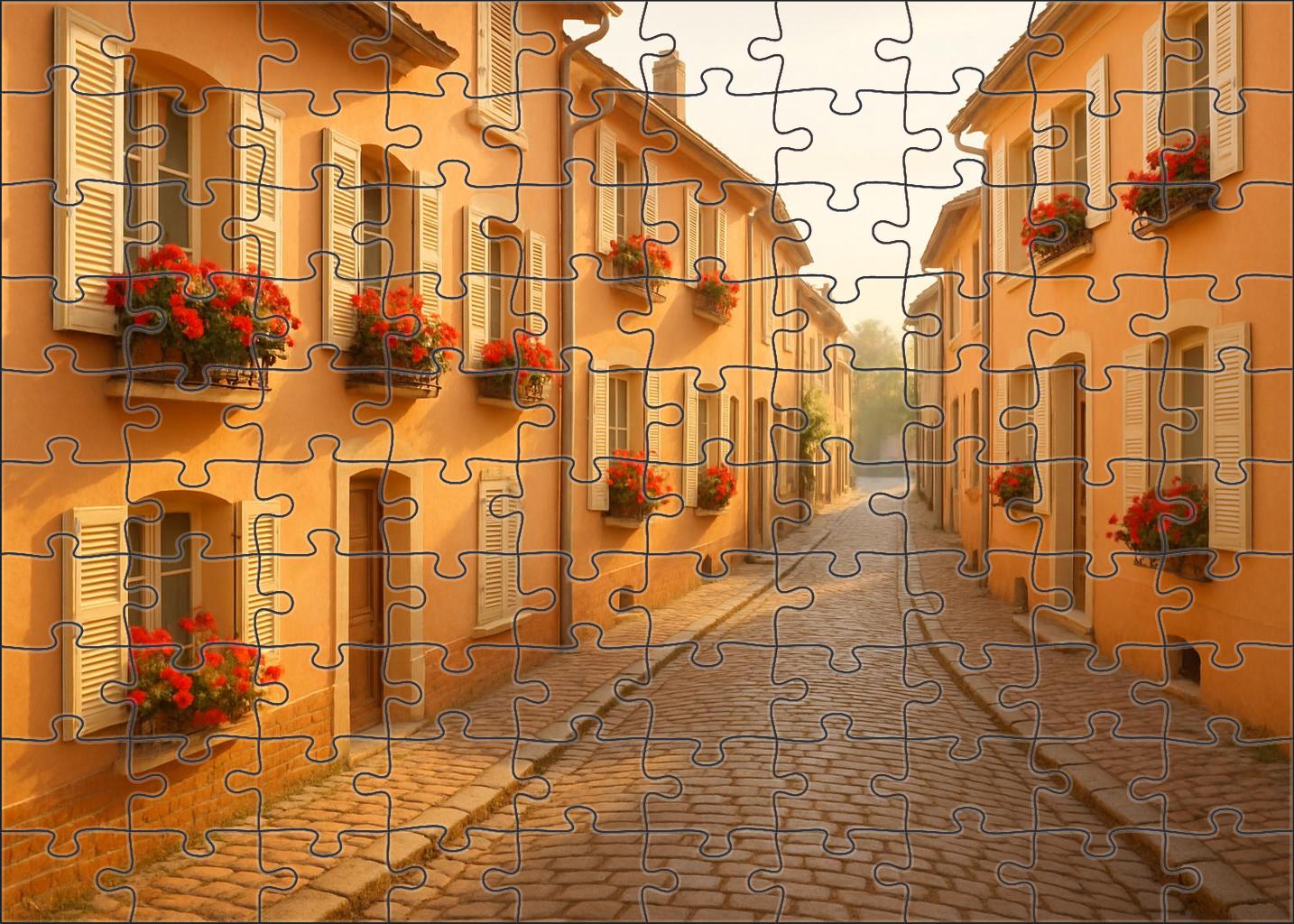 Apricot Row 100 Piece Puzzle