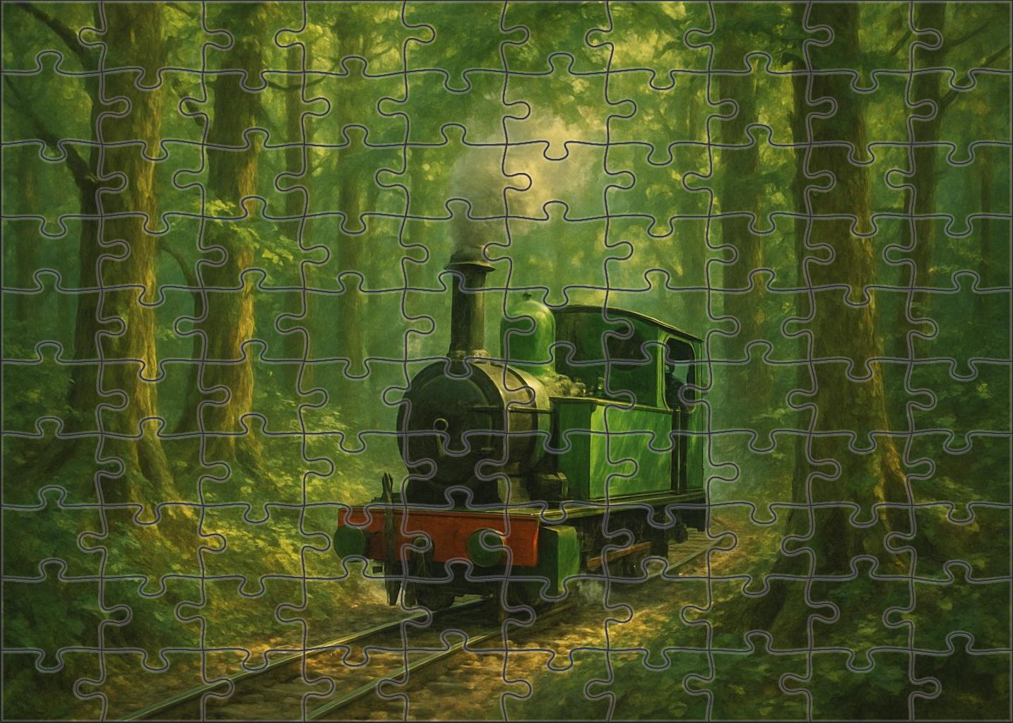 Verdant Forest Narrow Gauge Puzzle For Adults