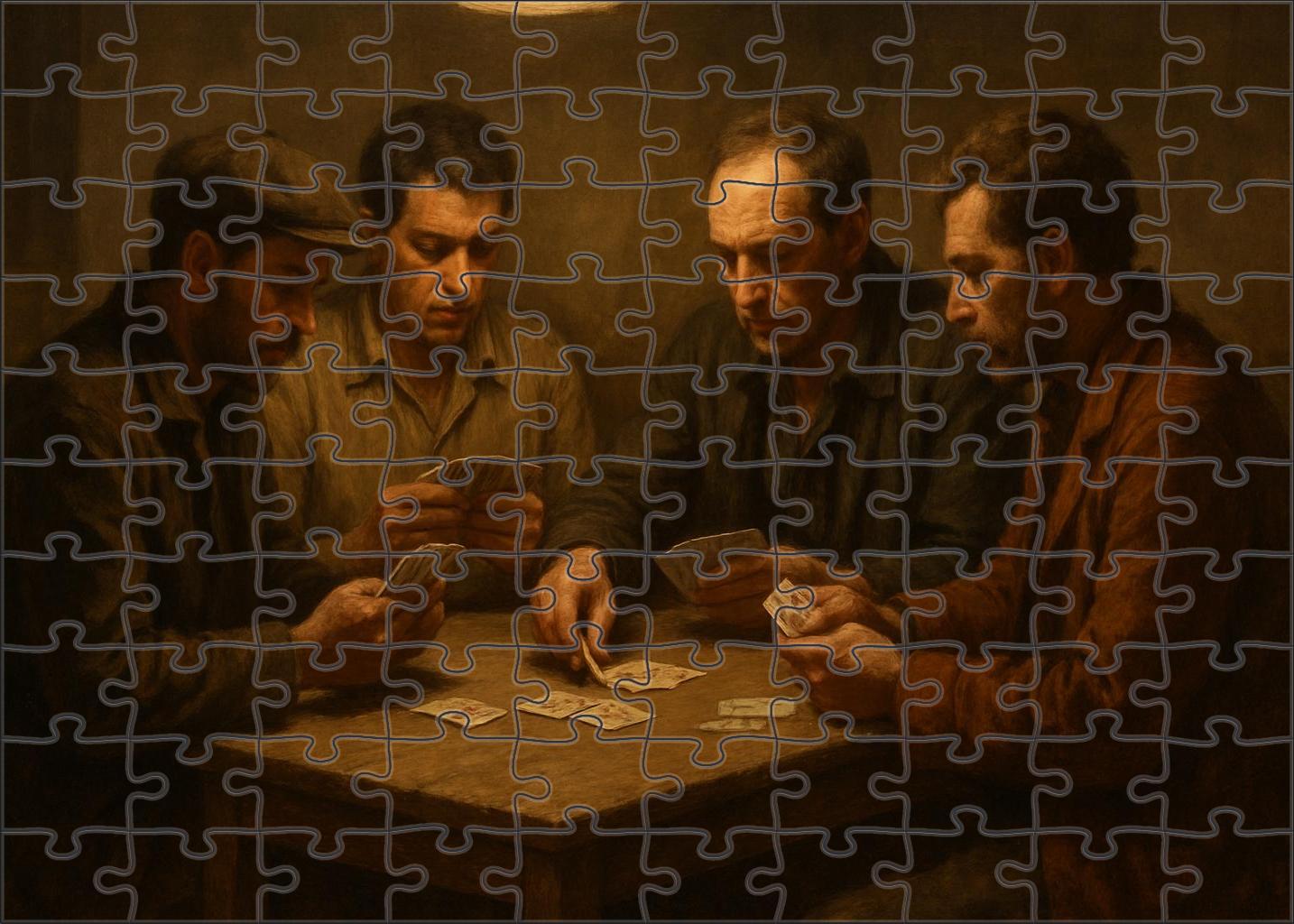 The Card Players 50 Piece Puzzle