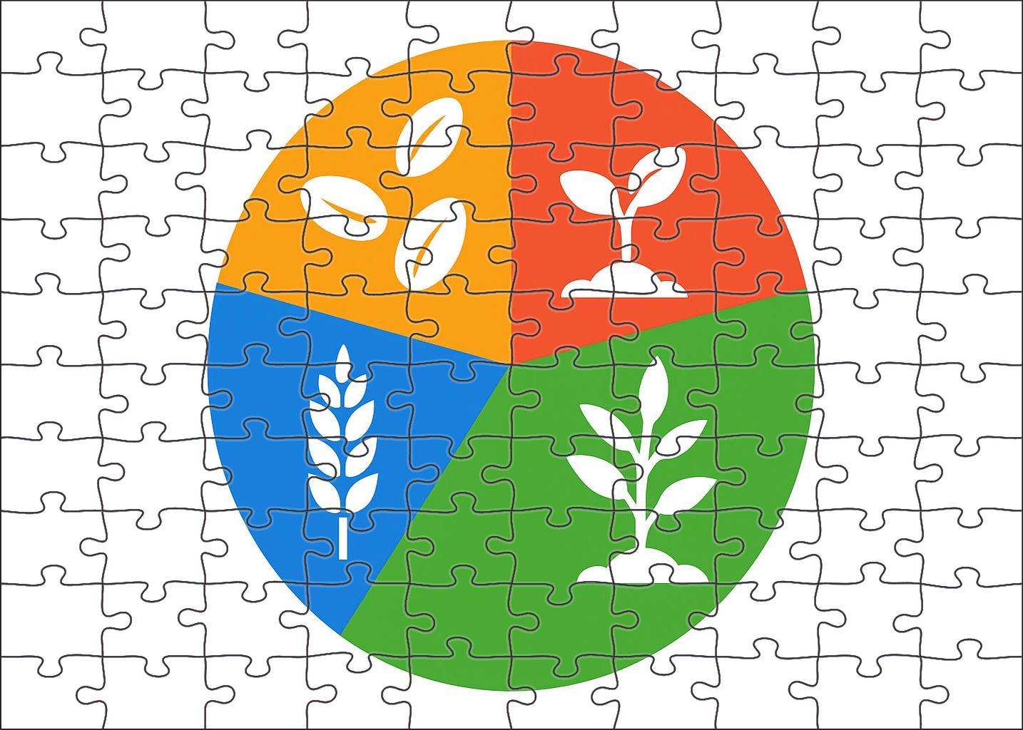 Agricultural Crop Rotation Cycle Diagram Puzzle For Adults