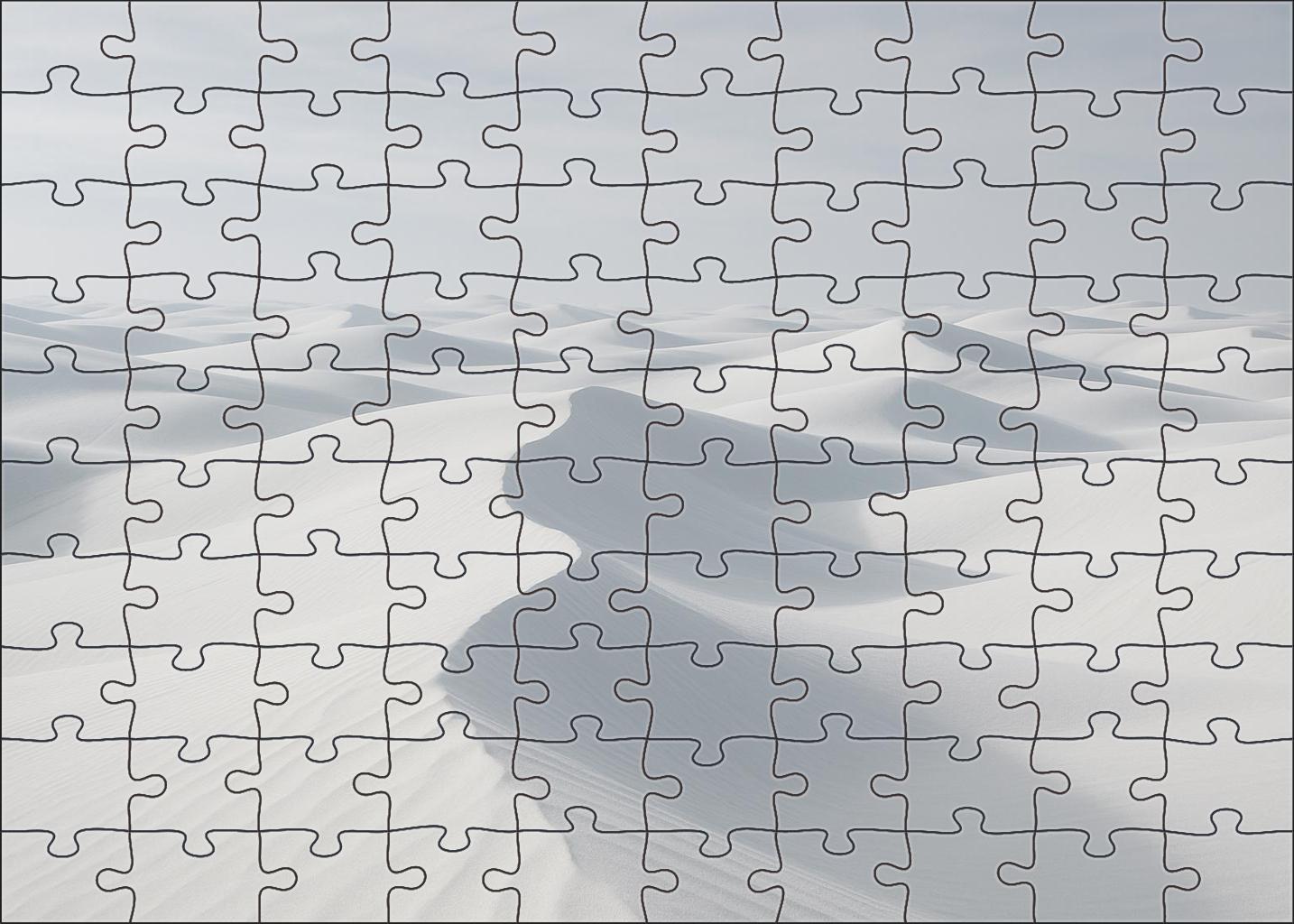 Quartz Vein Sands Pristine White Dunes Under Soft Noon Light Premium Puzzle Pieces