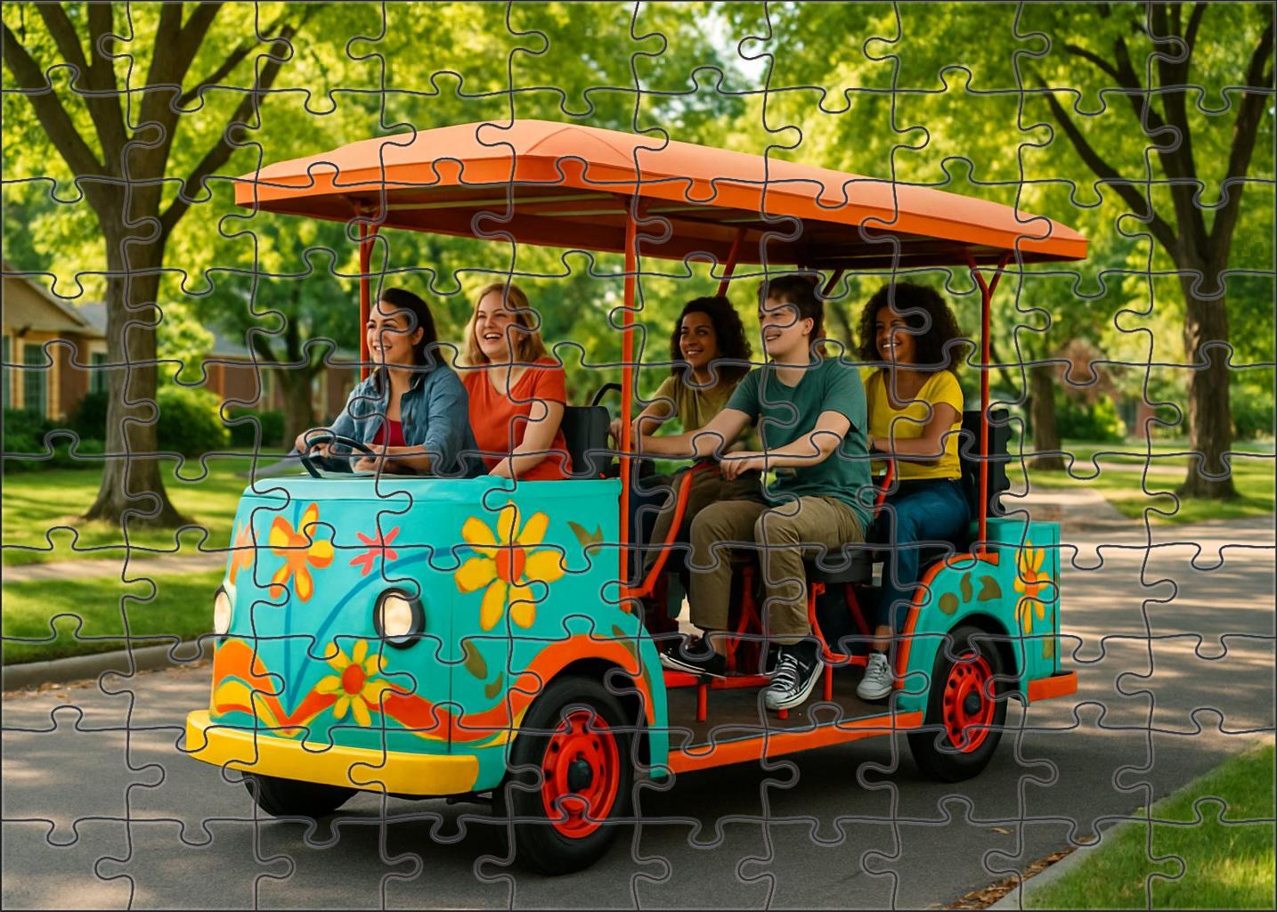 Pedal-powered Community Shuttle Puzzle Collection