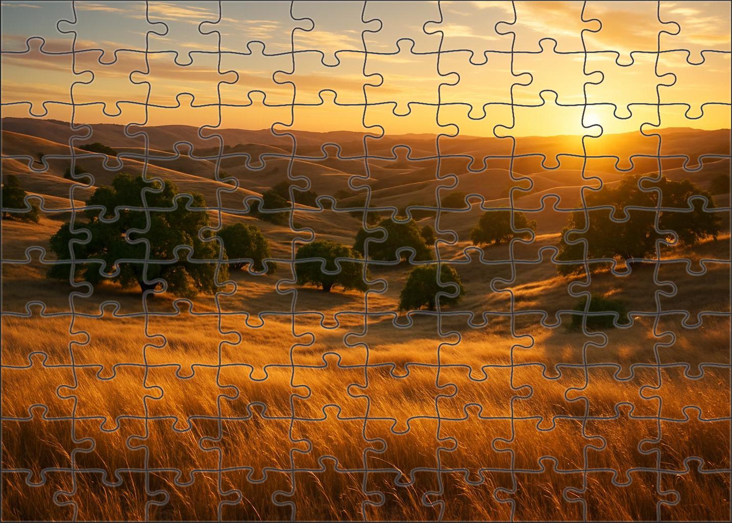 Golden Savannah Prairie 200 Piece Puzzle