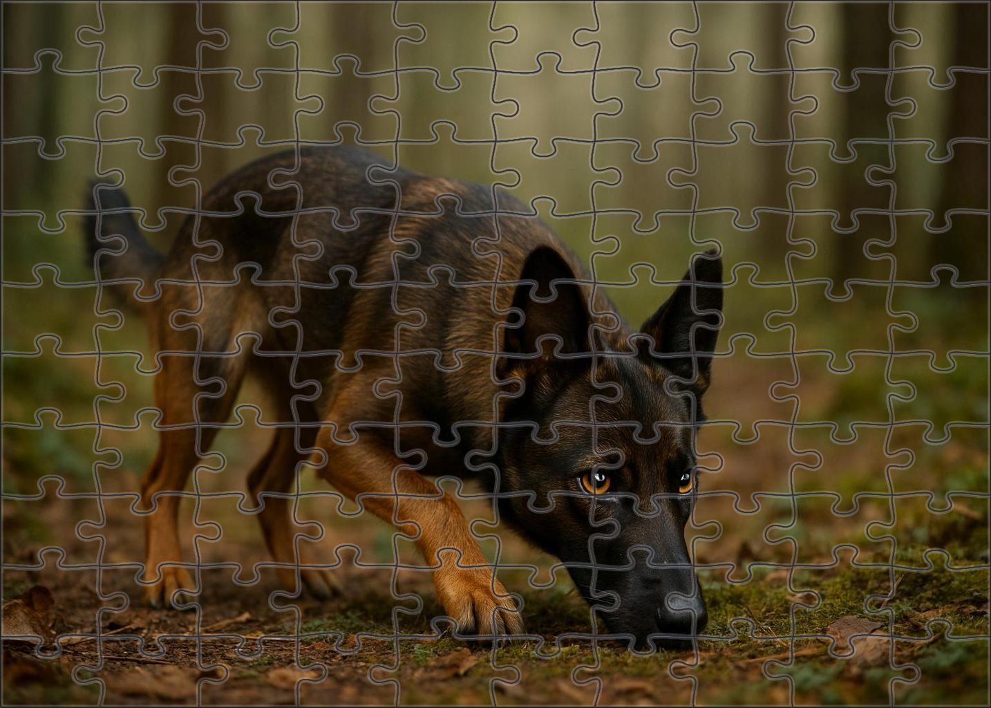 Shadow Sable Compact Dark-coated Tracker With Steadfast Focus Puzzle For Kids