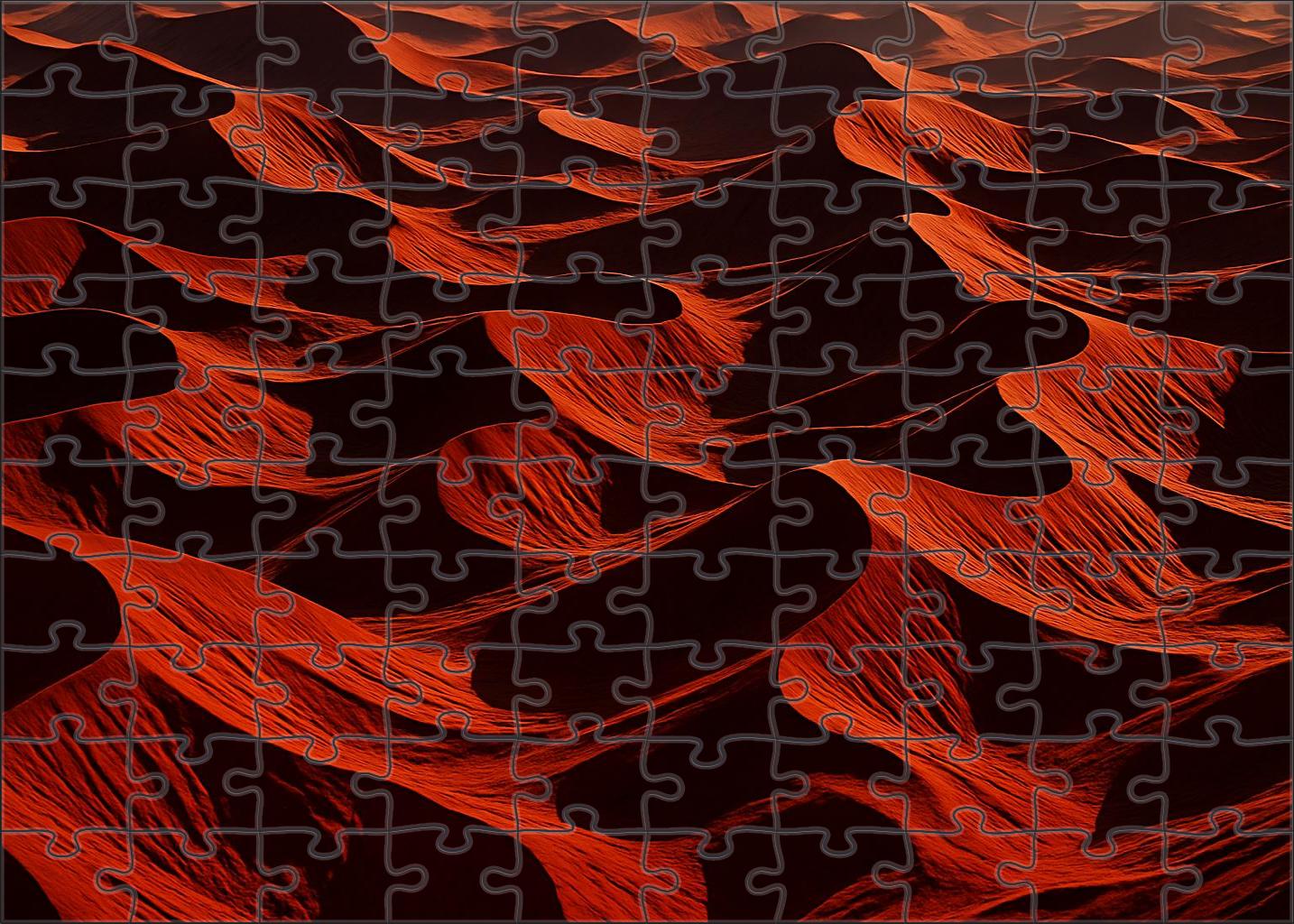 Crimson Dune Labyrinth 1000 Piece Puzzle