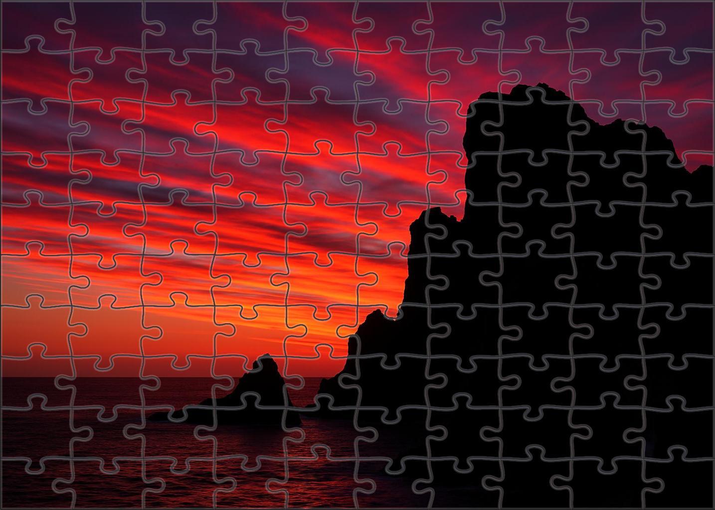 Sunset Panorama From A Wind-swept Bluff 1000 Piece Puzzle