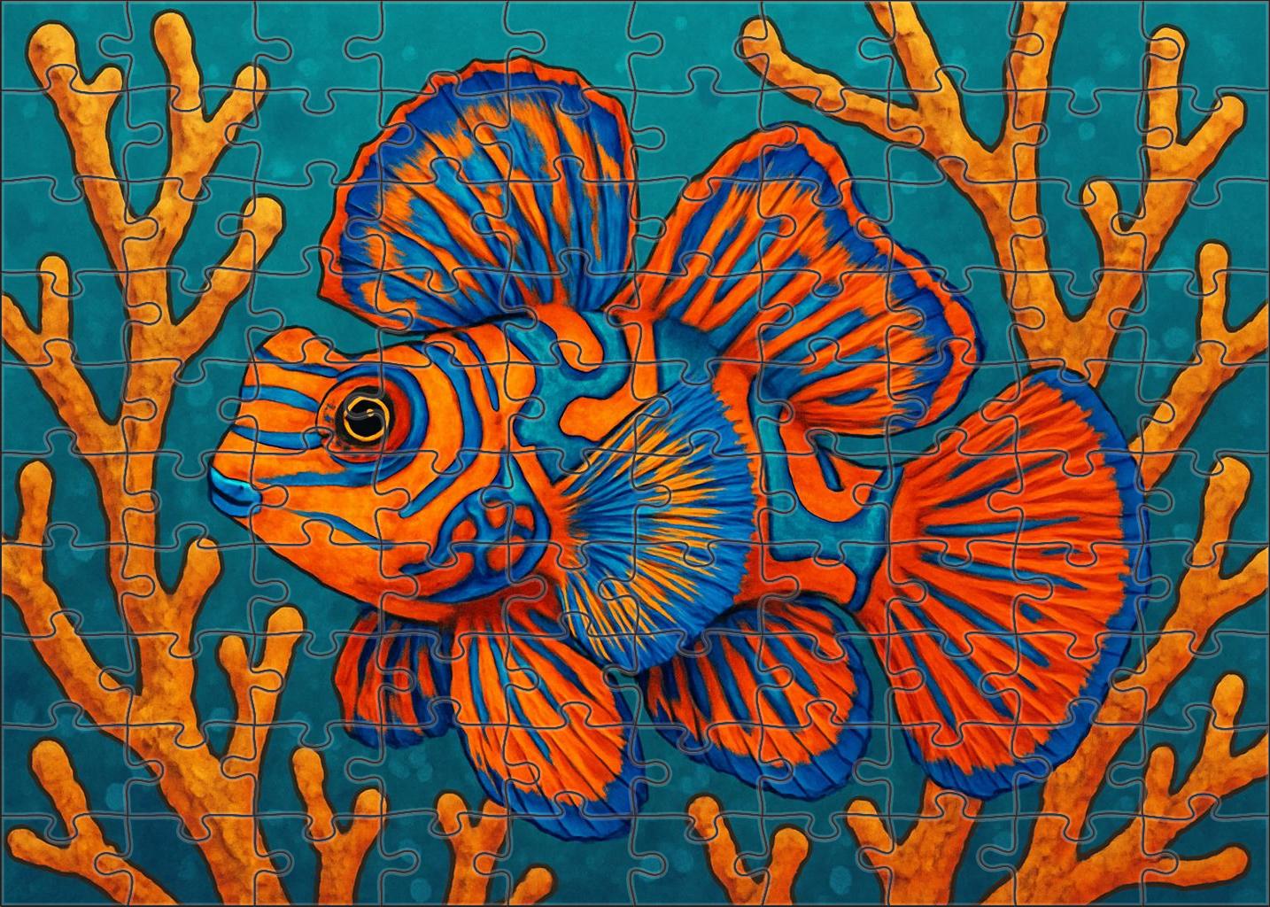 Dartfin Butterflyfish Agile Forager With Vibrant Patterned Wings 200 Piece Puzzle