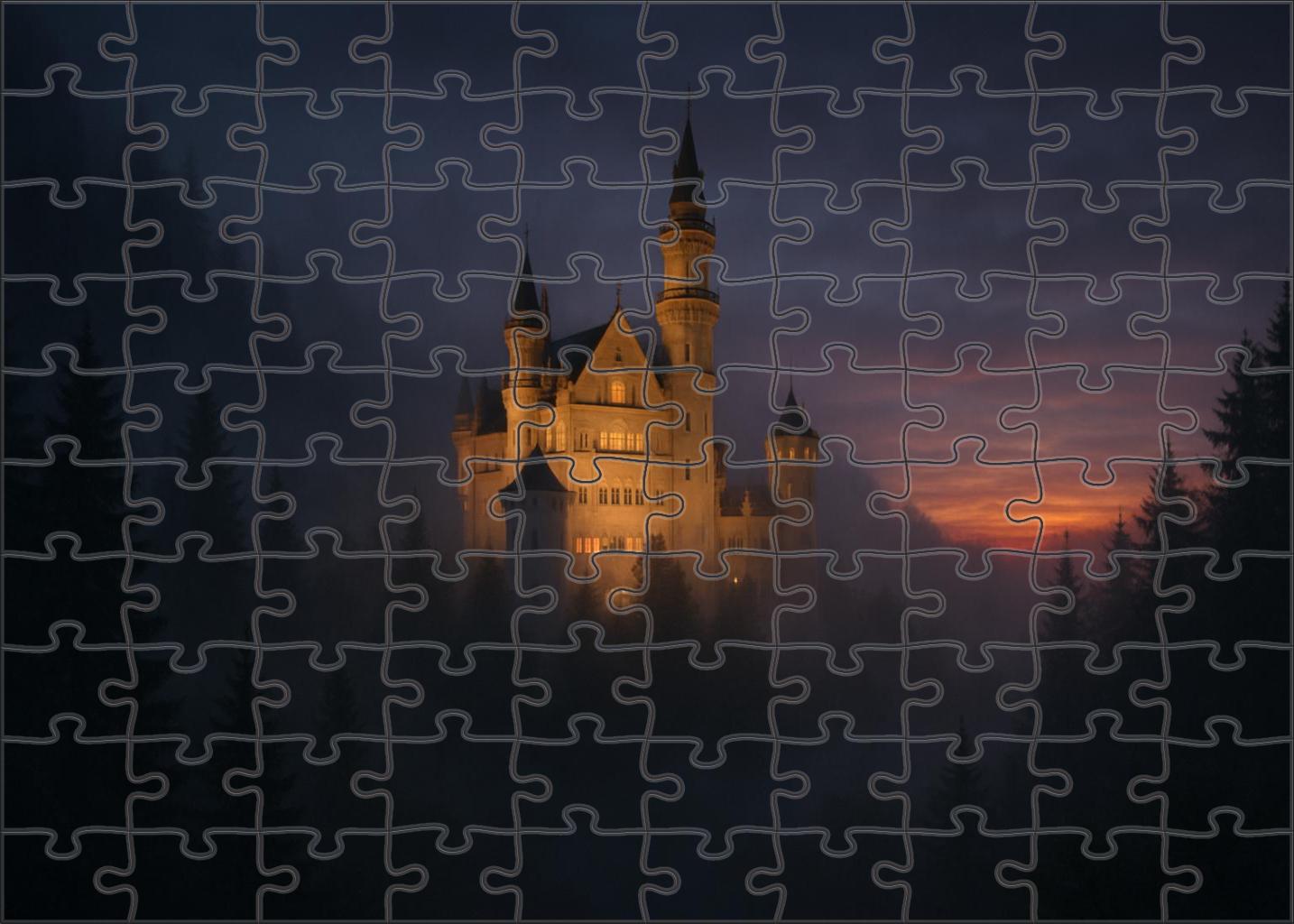 Neuschwanstein Castle Nestled In Bavaria Germany Admired By 7321 Globally As A Fairy-tale Fortress 20 Piece Puzzle