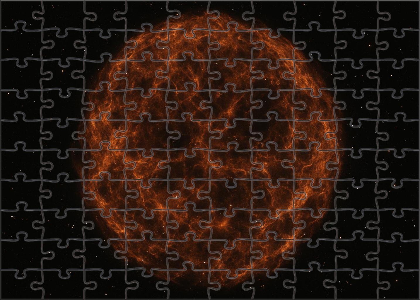 Silent Supernova Remnant Shell Puzzle Collection