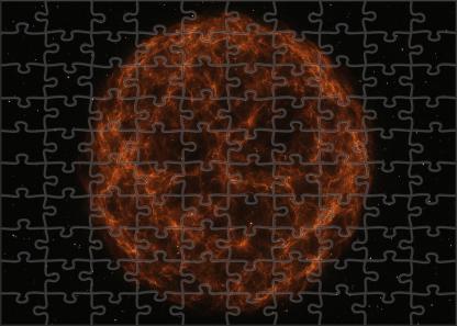 Silent Supernova Remnant Shell Puzzle Collection