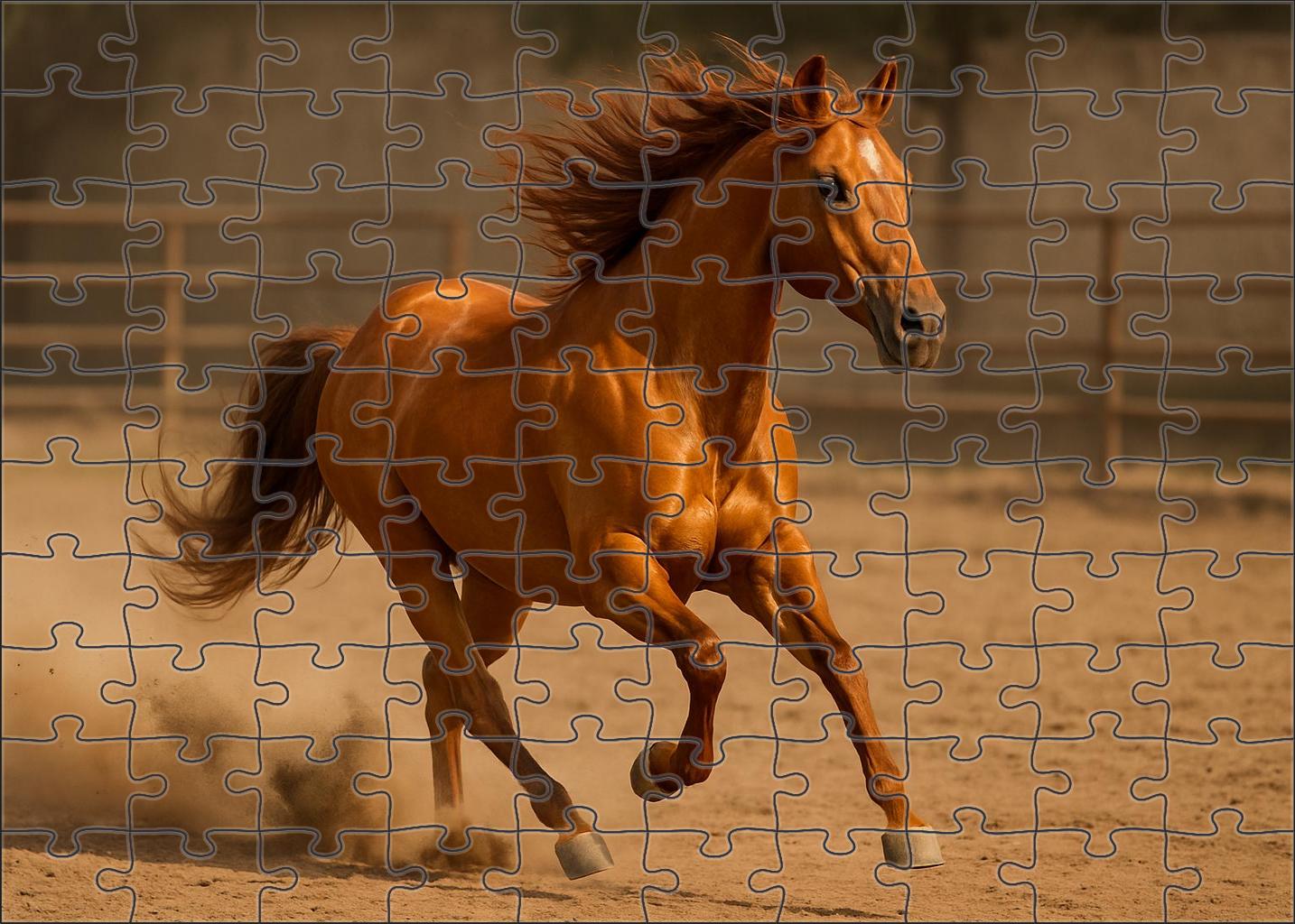Amber Rose Stock Horse Large Format Puzzle