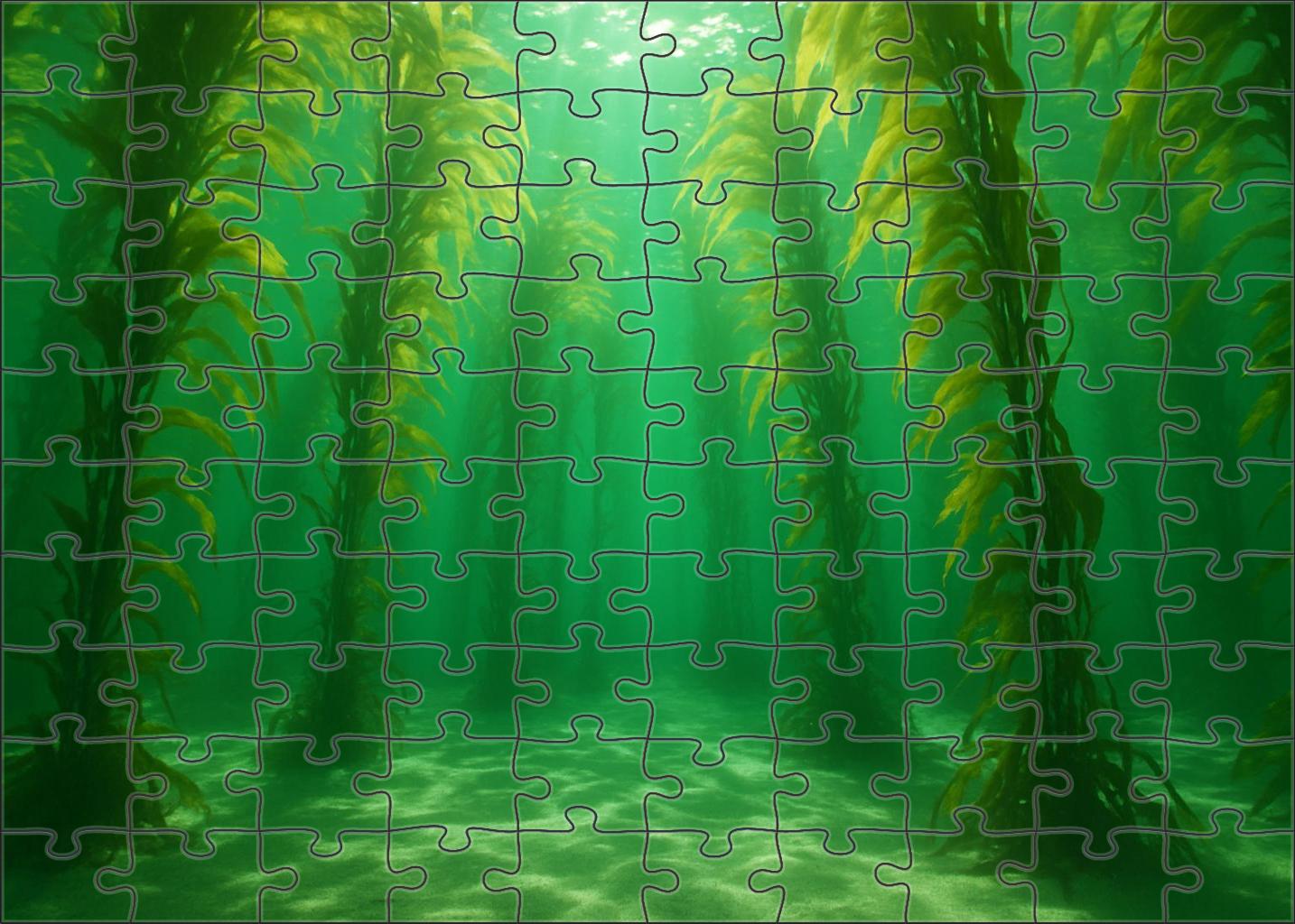 Sapphire Kelp Forest Canopy 1000 Piece Puzzle