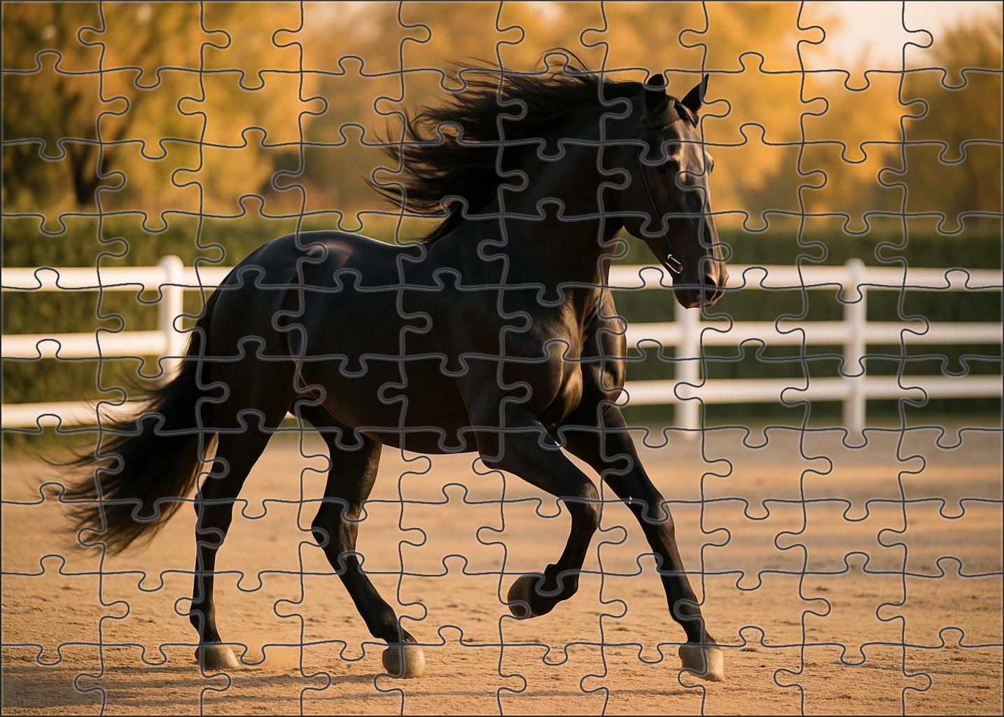 Ember Glow Andalusian Mare 1000 Piece Puzzle