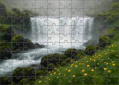 Obsidian Blockfall Custom Jigsaw Puzzle