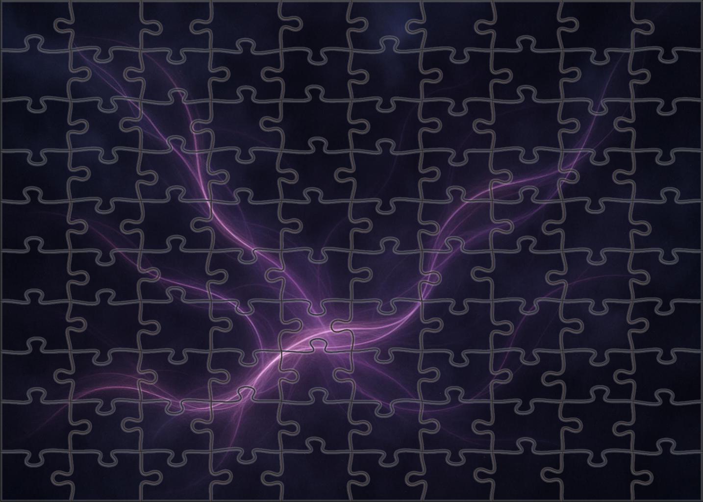 Glowing Nebular Tendrils Custom Jigsaw Puzzle