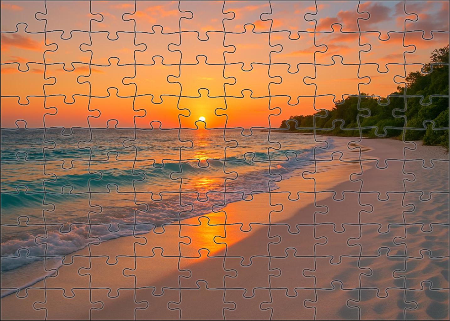 Whispering Waves Beach A Serene Escape 20 Piece Puzzle