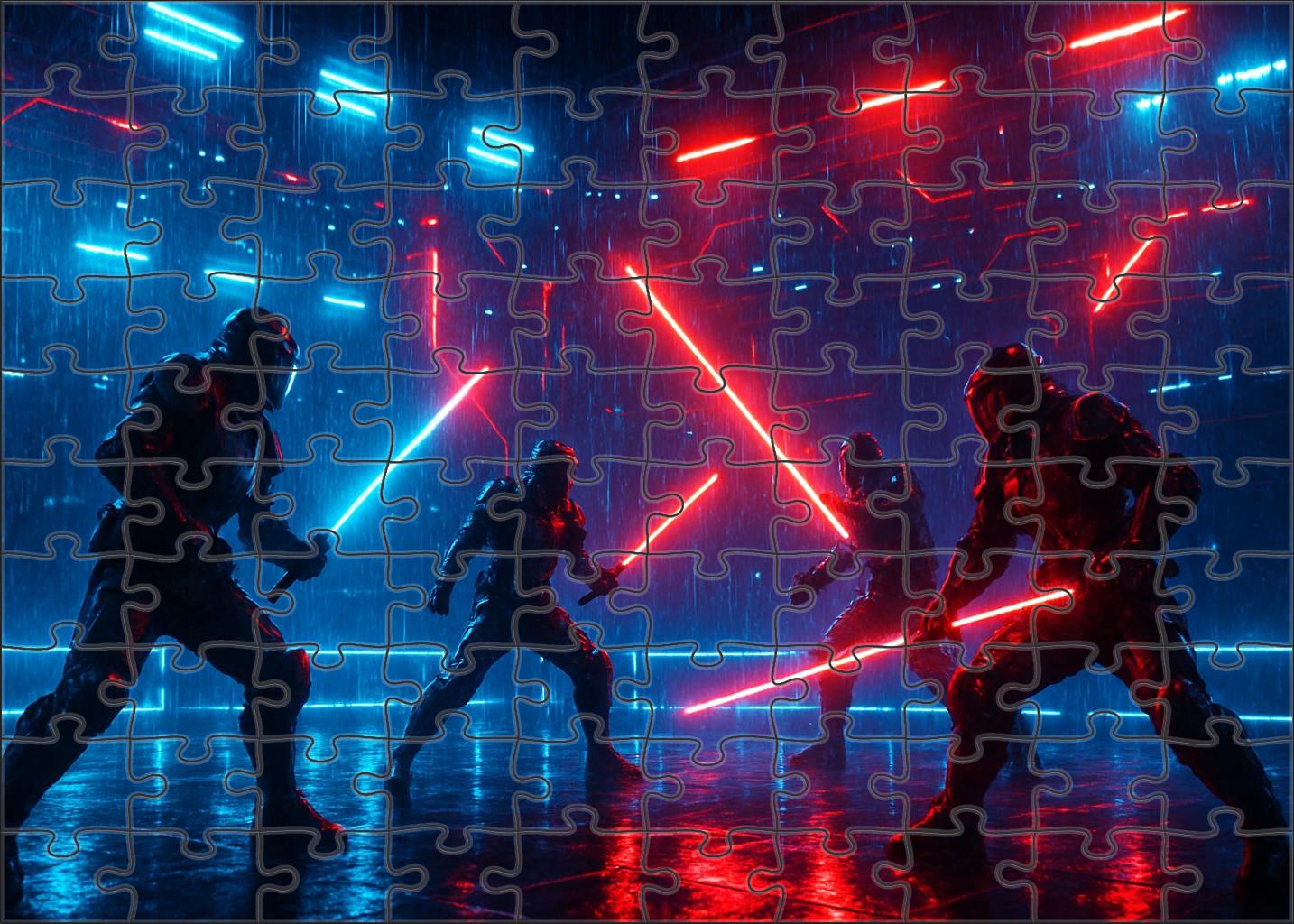 Virtual Reality Cyber Gladiators Futuristic Combat And Digital Valor Puzzle Fun