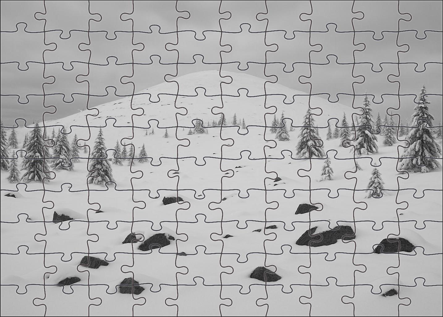 Silent Snowfield Summit 500 Piece Puzzle