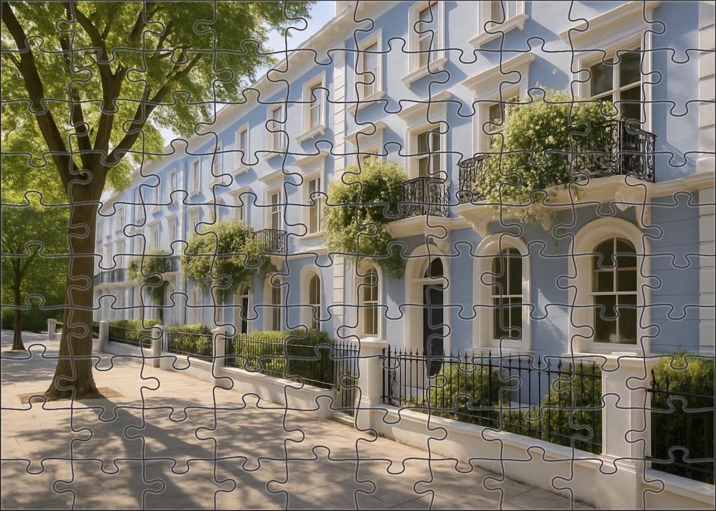 Periwinkle Terrace Custom Jigsaw Puzzle