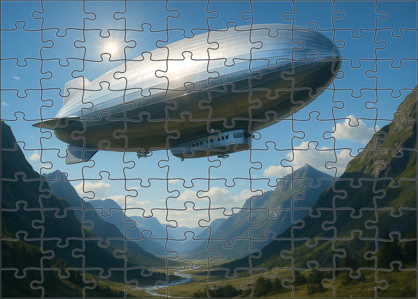 Compressed Hydrogen Cargo Airship 500 Piece Puzzle