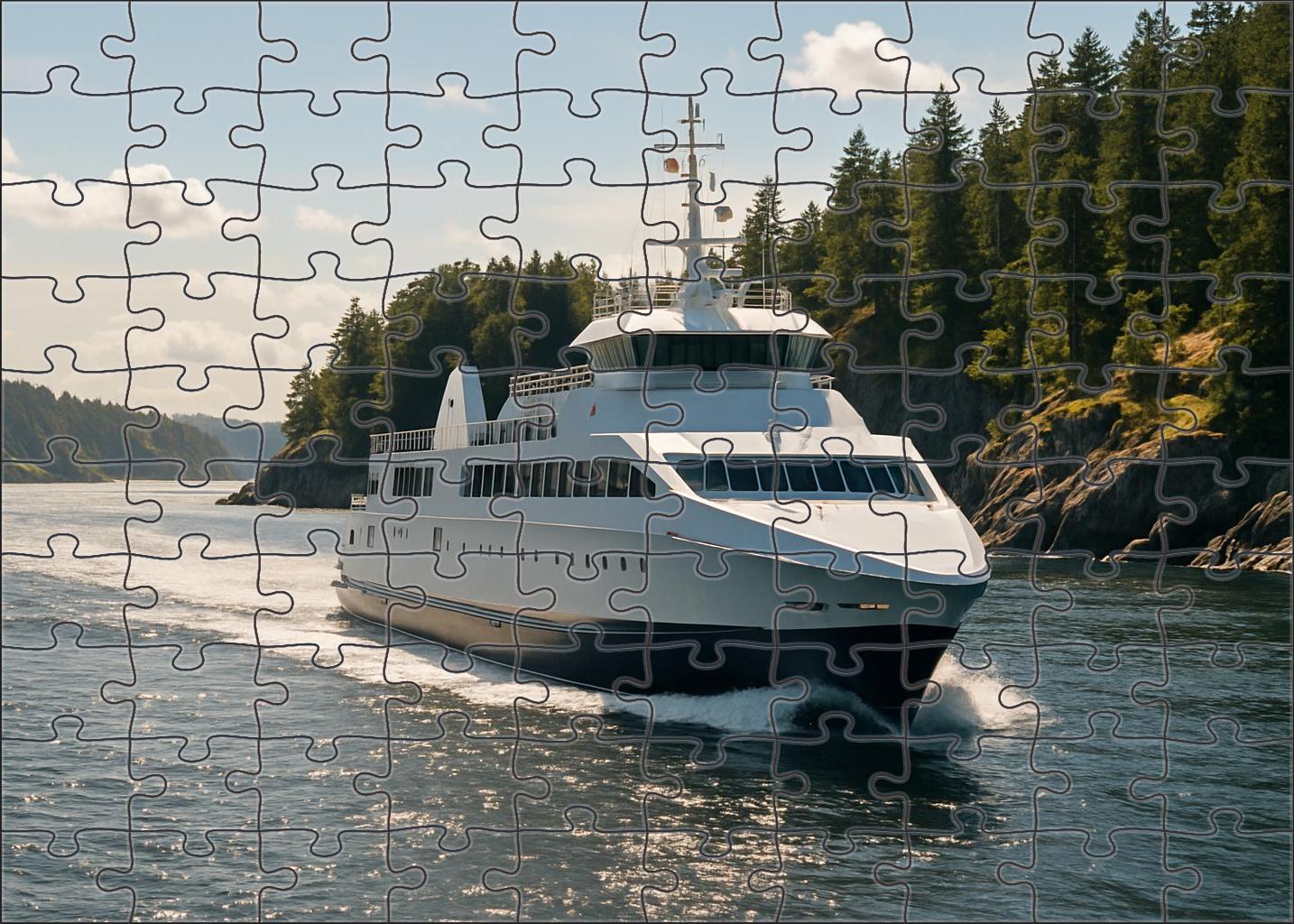 Tidal-powered Coastal Ferry 300 Piece Puzzle