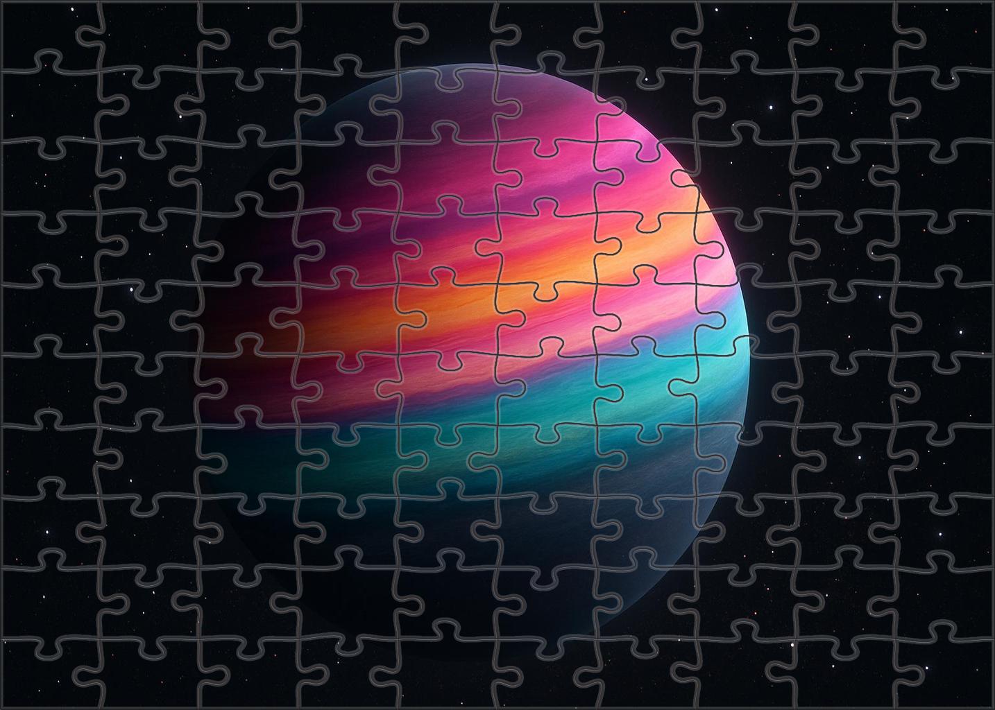 Iridescent Atmospheric Bands Of A Distant World Puzzle Challenge