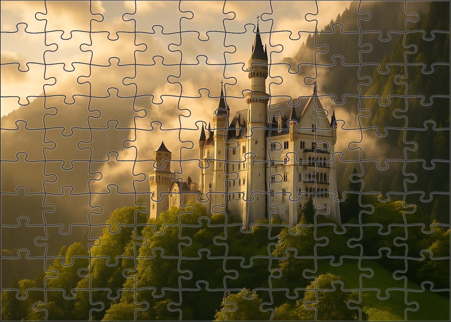 Neuschwanstein Castle Located In Bavaria Germany Identified By 6855 Of Travelers As A Fairy Tale Architectural Wonder Large Format Puzzle