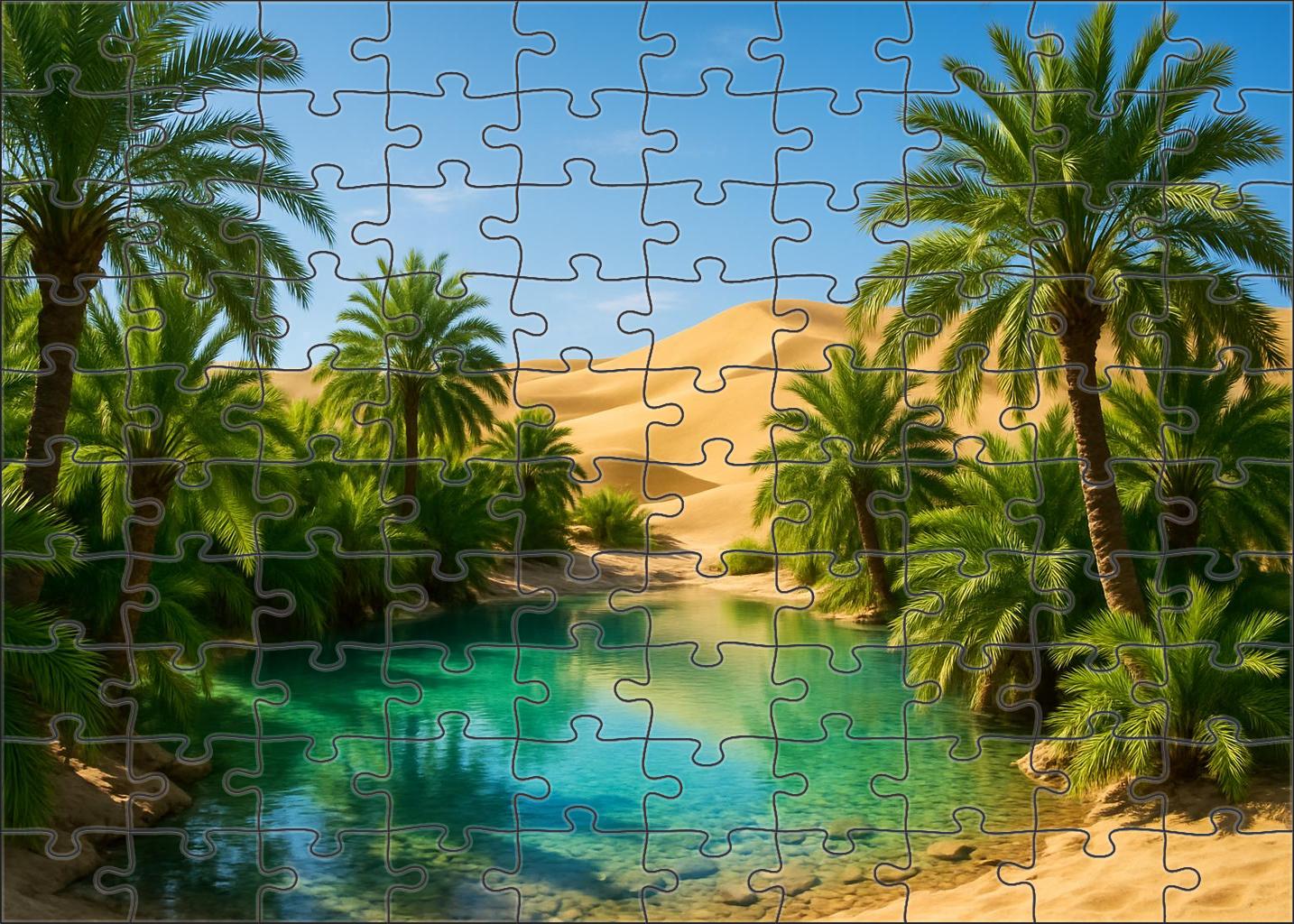 Emerald Oasis Glow 1000 Piece Puzzle