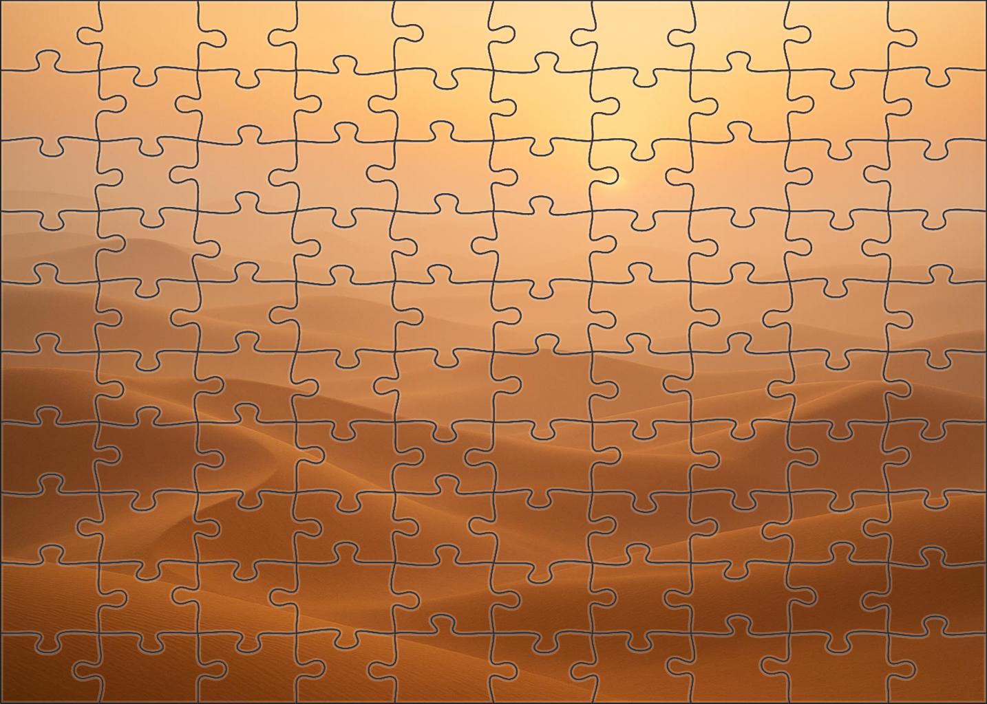 Saffron Horizon Fields 1000 Piece Puzzle