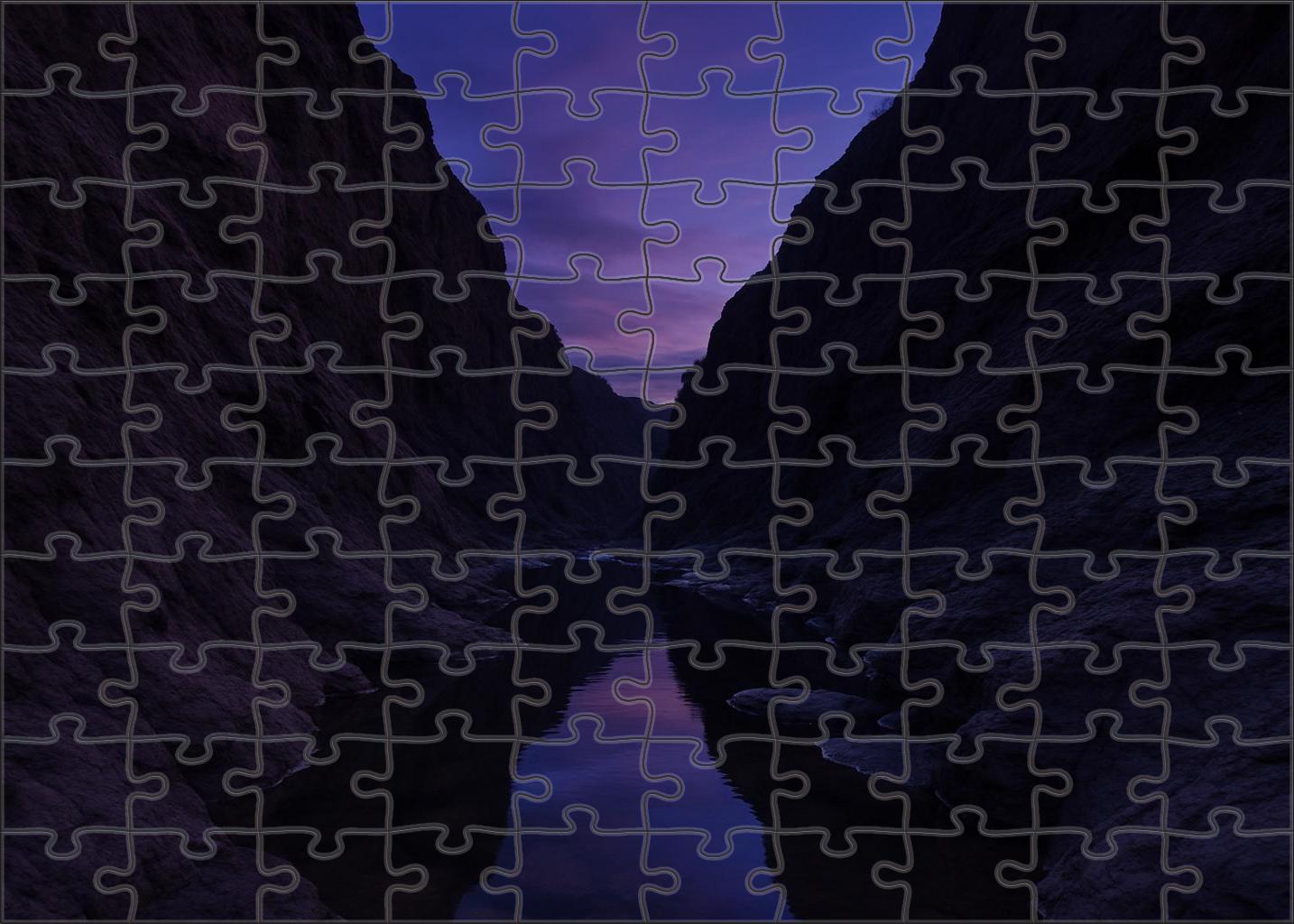 Twilight River Gorge 100 Piece Puzzle