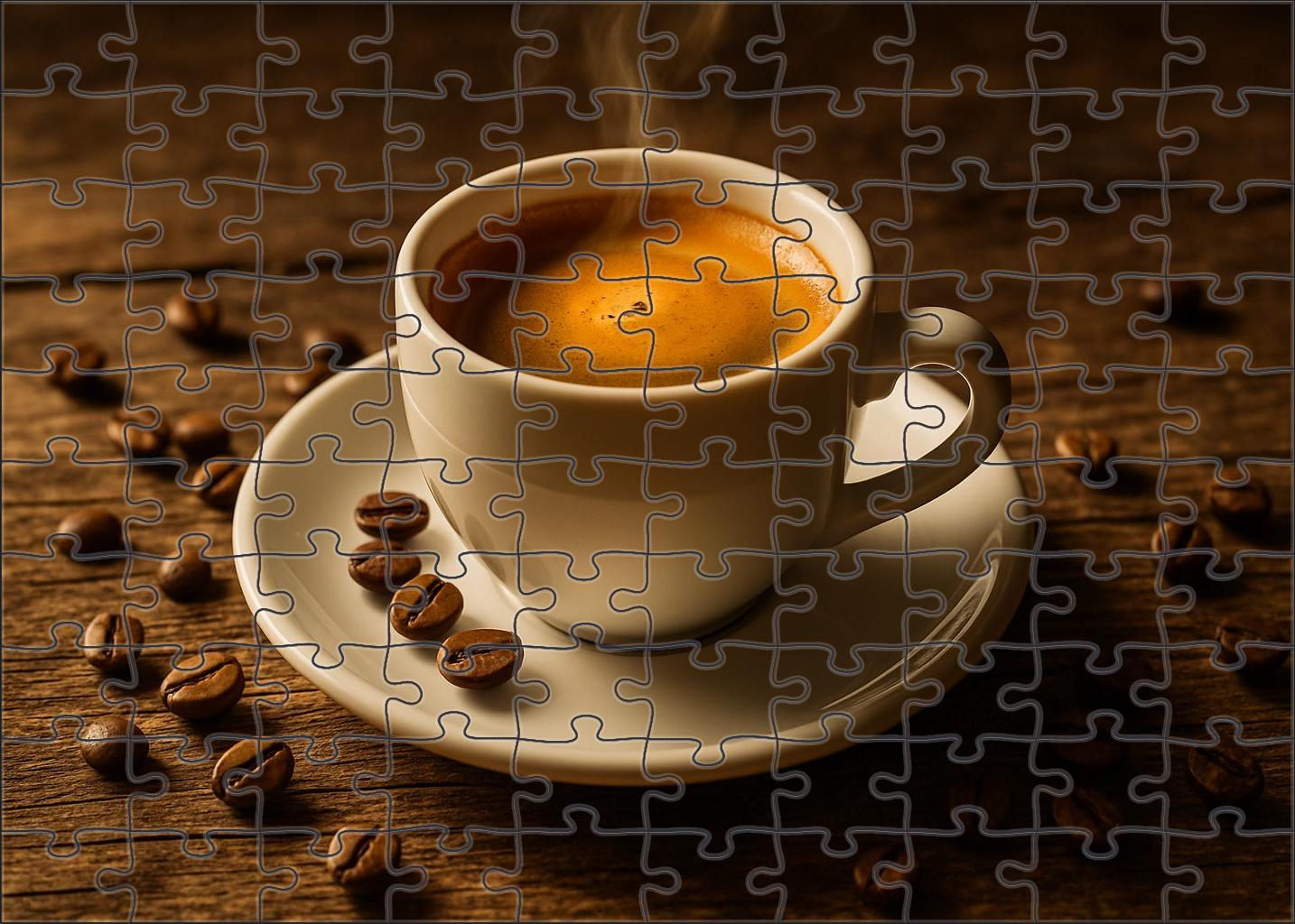 Amber Glow Espresso Premium Puzzle Pieces