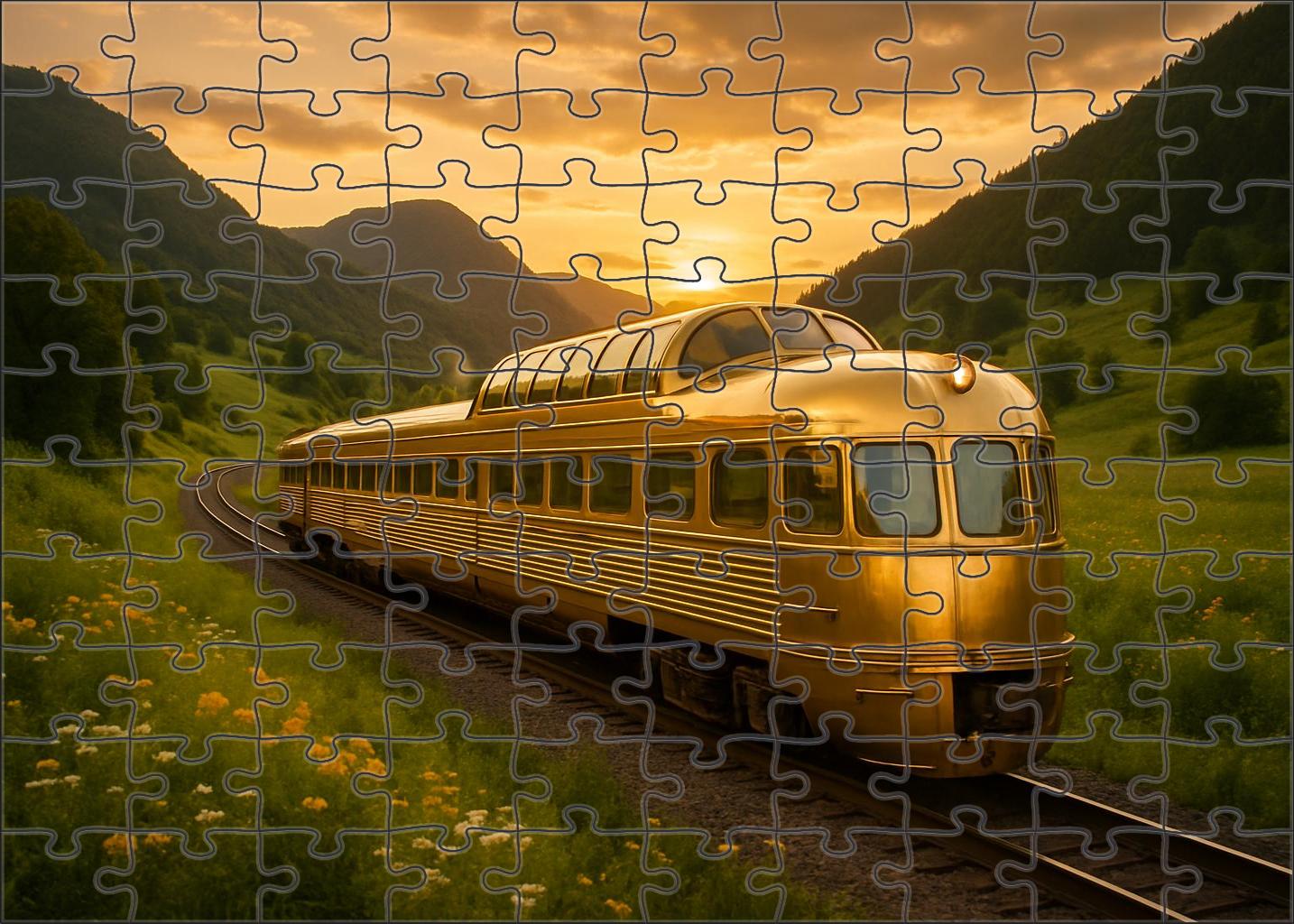 Golden Valley Scenic Railcar Puzzle For Adults