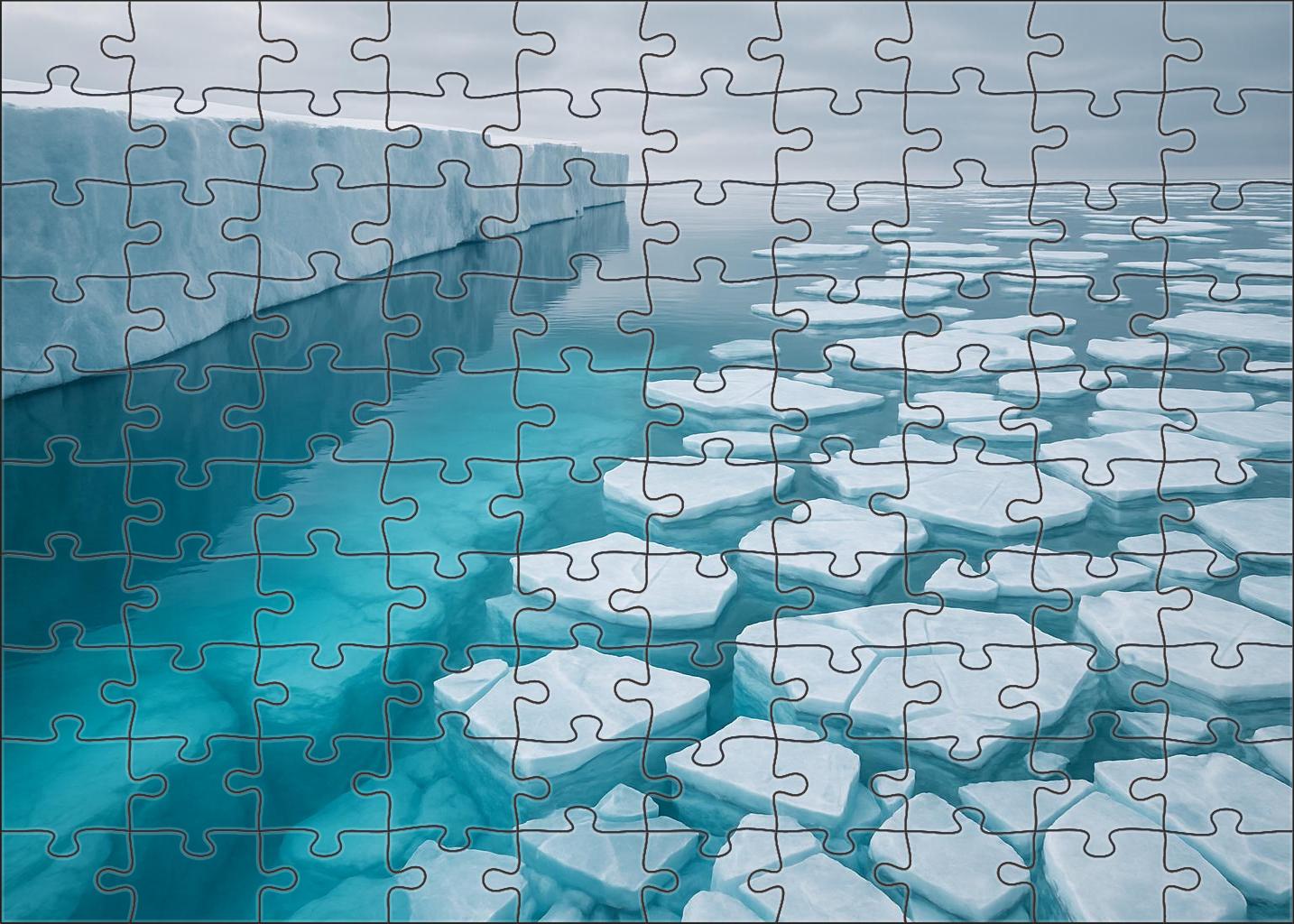 Frostline Ice Shelf Custom Jigsaw Puzzle