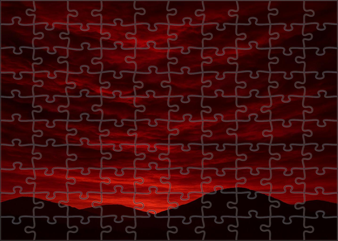 Crimson Velvet Valley 50 Piece Puzzle