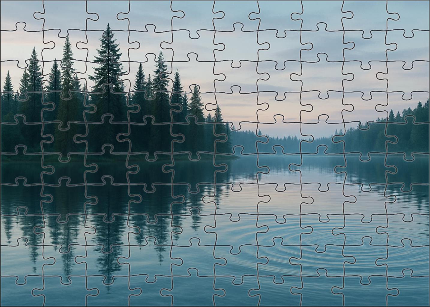 Crystal Lake Reflection 100 Piece Puzzle
