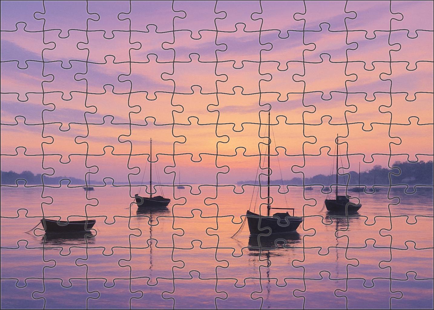 Pastel Harbor Serenity Challenging Puzzles